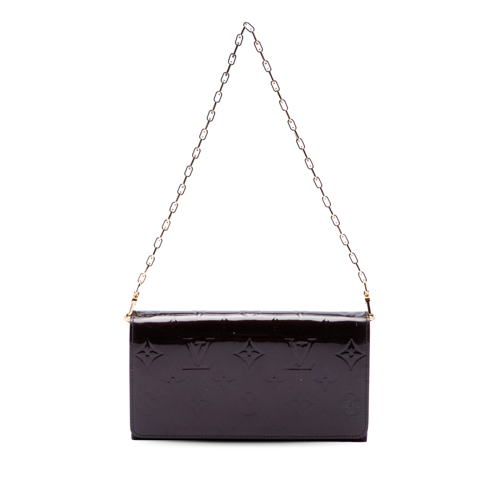 Pre-Loved Louis Vuitton Monogram Vernis Portefeuille Sarah Chain Wallet
